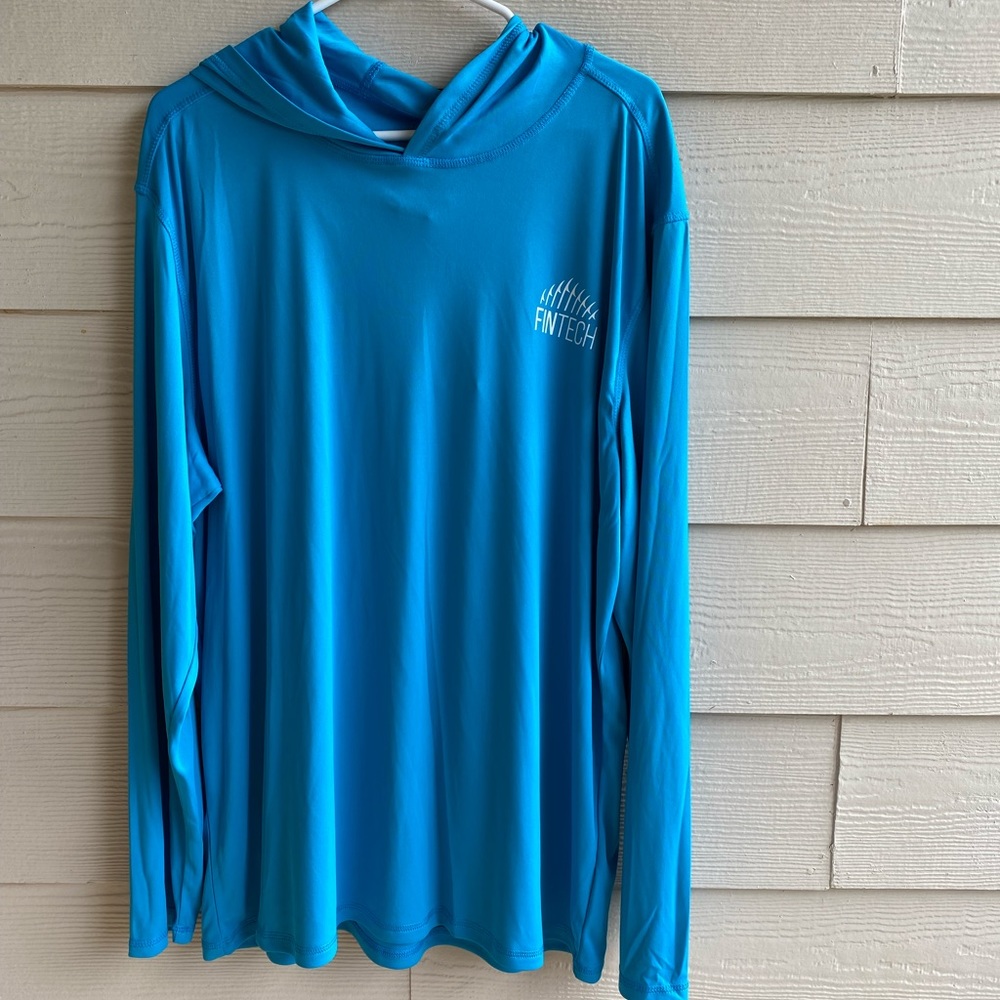 Mens Fintech Sun Defender LS UV Hoodie